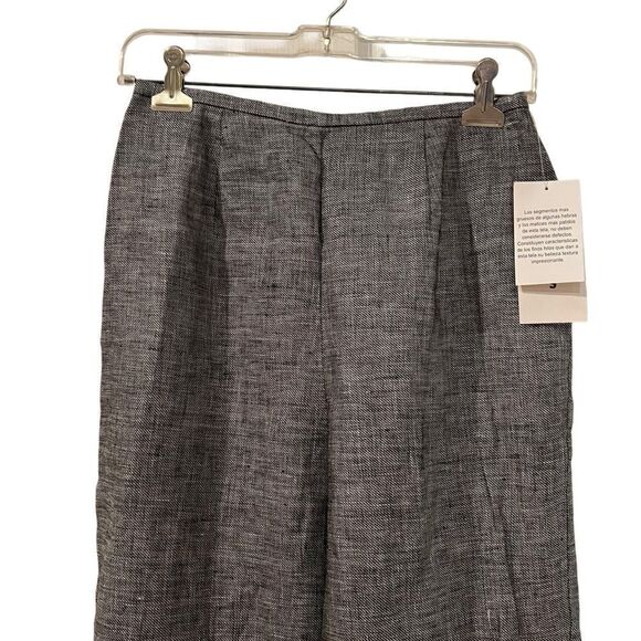 NWT! Norton McNaughton 100% linen cropped pants - Picture 2 of 8